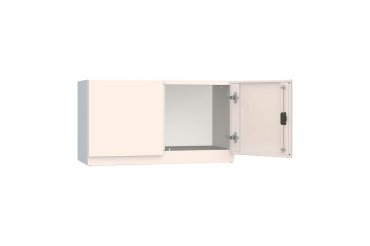 Armadio Ufficio Monoblocco 2 ante battenti vano vuoto l x p x h 90 x 45 x 50 cm