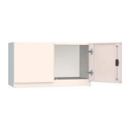 Armadio Ufficio Monoblocco 2 ante battenti vano vuoto l x p x h 90 x 45 x 50 cm