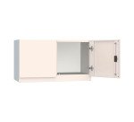 Armadio Ufficio Monoblocco 2 ante battenti vano vuoto l x p x h 90 x 45 x 50 cm