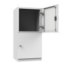 Armadio Casellario Monoblocco 2 ante singole 1 ripiano l x p x h 45 x 45 x 95 cm