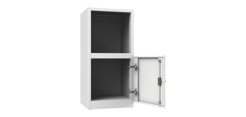 Armadio Casellario Monoblocco 1 anta singola 1 ripiano parte alta a giorno l x p x h 45 x 45 x 95 cm