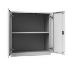 Armadio Ufficio Monoblocco 2 ante battenti 1 ripiano l x p x h 90 x 45 x 95 cm