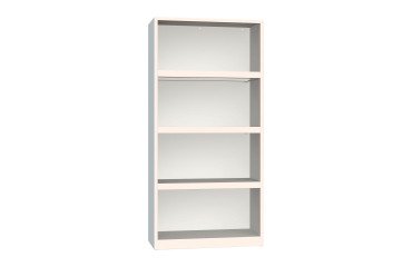 Armadio monoblocco a giorno, 3 ripiani, 90 x 45 x185 cm