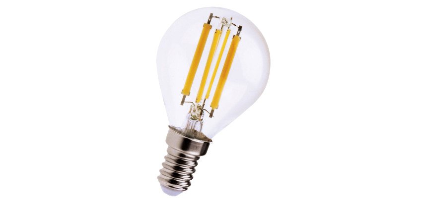 Lampadina LED a filamento Minisfera, 6W, E14