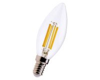 Lampadina LED a filamento Candela, 6W, E14