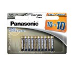 Pack 20 pilas alcalinas 10+10 GRATIS Everyday Power Panasonic