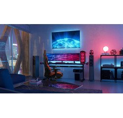 Poltrona Gaming Racing con poggiagambe reclinabile