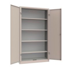 Armadio multiuso monoblocco con 4 ripiani l x p x h 100 x 40 x 180 cm