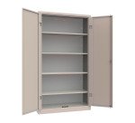 Armadio multiuso monoblocco con 4 ripiani l x p x h 100 x 40 x 180 cm