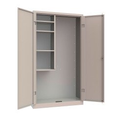 Armadio multiuso monoblocco portascope a due ante battenti l x p x h 100 x 40 x 180 cm