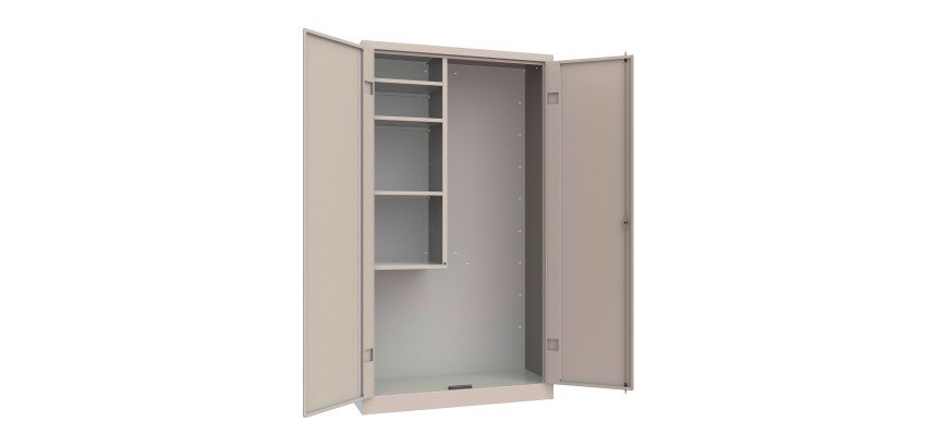 Armadio multiuso monoblocco portascope a due ante battenti l x p x h 100 x 40 x 180 cm