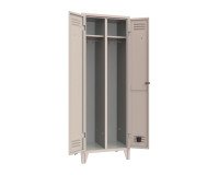 Armadio spogliatoio monoblocco 1 posto con divisorio sporco pulito l x p x h 61,5 x 50 x 180 cm