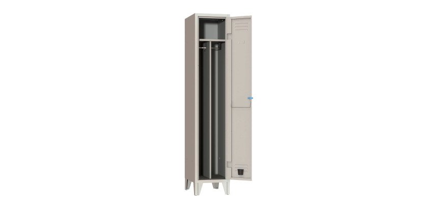 Armadio spogliatoio monoblocco 1 posto con divisorio sporco pulito l x p x h 36 x 50 x 180 cm