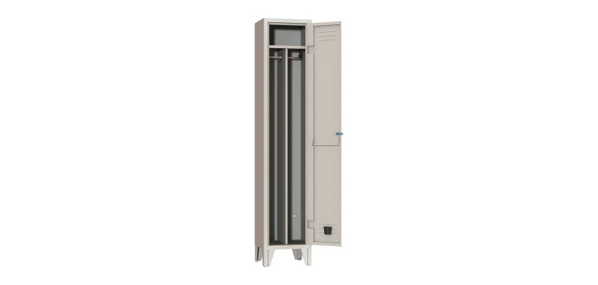 Armadio spogliatoio monoblocco 1 posto con divisorio sporco pulito l x p x h 36 x 33 x 180 cm