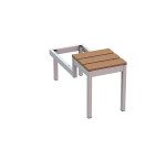 Panca portante con scalino 1 posto l 36 x p 81,5 x 42 h cm