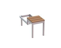 En_panca portante con scalino 42x81,5x42cm