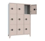 Armadio spogliatoio guardaroba monoblocco 9 posti colore grigio RAL 7035