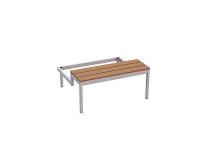Panca portante con scalino 3 posti l x p x h 120 x 81.5 x 42 cm