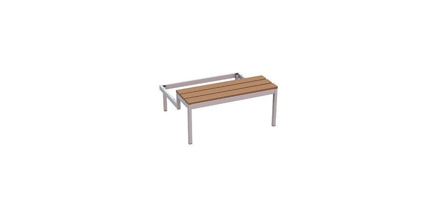 Panca portante con scalino 3 posti l x p x h 102 x 81.5 x 42 cm