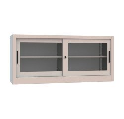 Armadio Ante Scorrevoli Vetrate 1 ripiano smontato l x p x h 150 x 45 x 68 cm