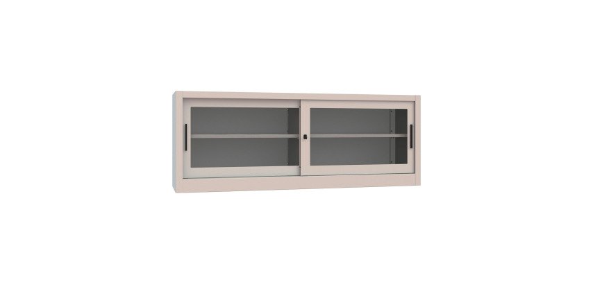 Armadio Ante Scorrevoli Vetrate 1 ripiano smontato l x p x h 180 x 45 x 68 cm