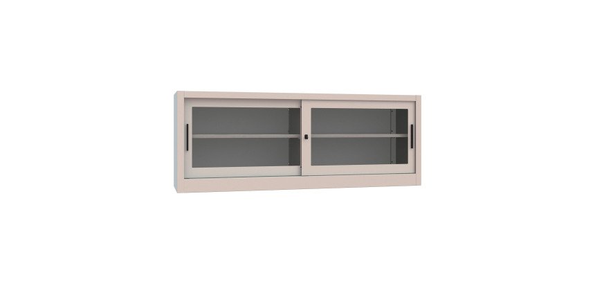 Armadio Ante Scorrevoli Vetrate 1 ripiano smontato l x p x h 180 x 45 x 68 cm