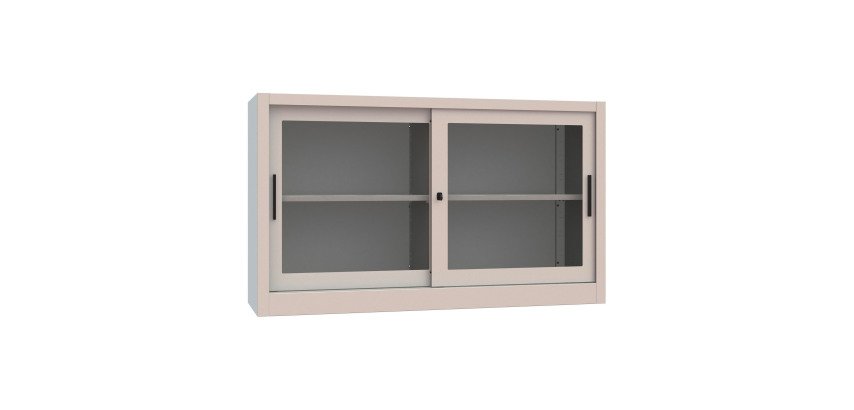 Armadio Ante Scorrevoli Vetrate smontato 1 ripiano l x p x h 150 x 45 x 88 cm