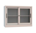 Armadio Ante Scorrevoli Vetrate 1 ripiano smontato l x p x h 120 x 45 x 88 cm