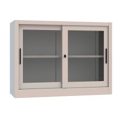 Armadio Ante Scorrevoli Vetrate 1 ripiano smontato l x p x h 120 x 45 x 88 cm