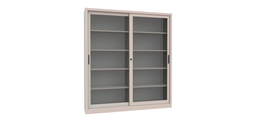 Armadio Ante Scorrevoli Vetrate smontato 4 ripiani l x p x h cm