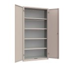 Armadio contenitore monoblocco con ante battenti 4 ripiani l x p x h 100 x 45 x 200 cm