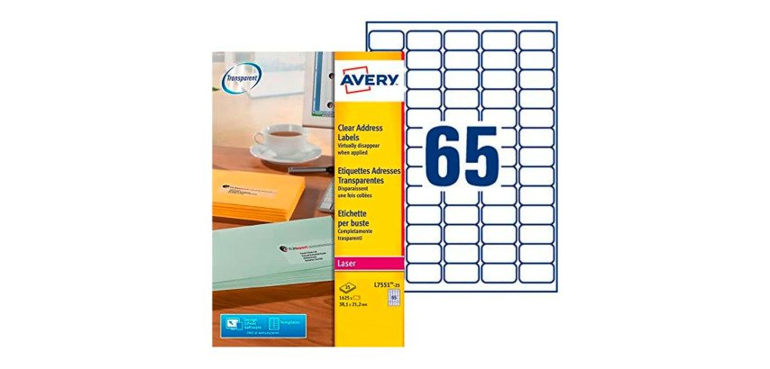 Etiquette d'adresse, 38,1 x 21,2 mm
