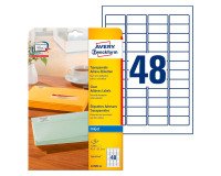 Etiquette d'adresse, transp., 45,7 x 21,2 mm