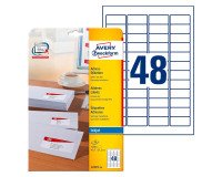 Etiquette d'adresse jet encre,45,7 x 21,2 mm