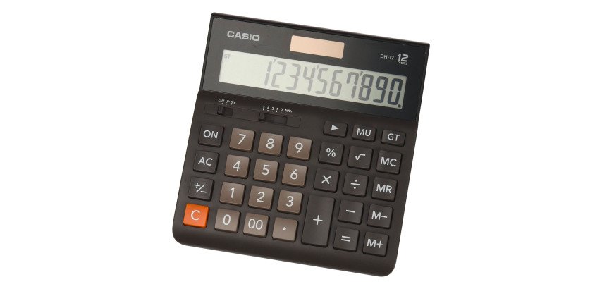 Calcolatrice da tavolo casio DH-12B 12 cifre colore nero