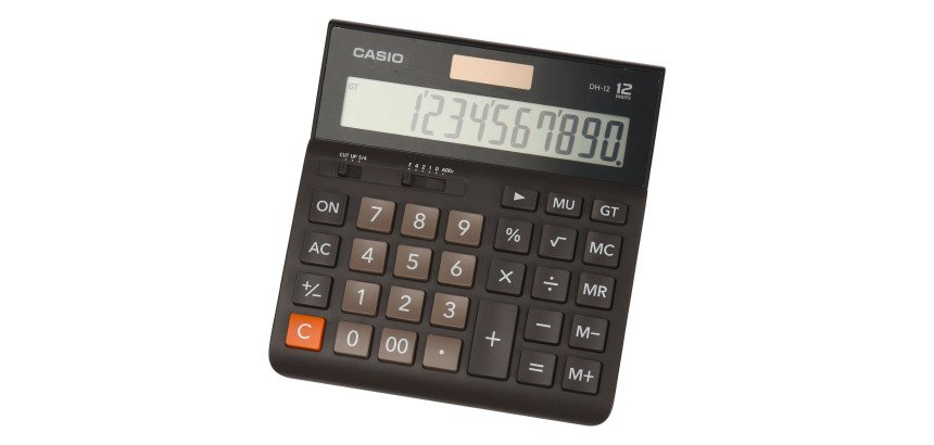 Calcolatrice da tavolo casio DH-12B 12 cifre colore nero