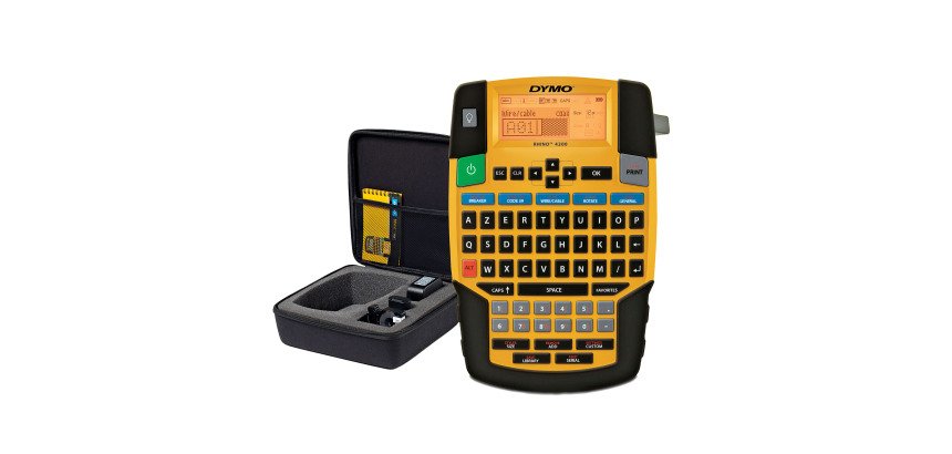 Étiqueteuse portable Dymo Rhino 4200 - Kit avec mallette et rubans