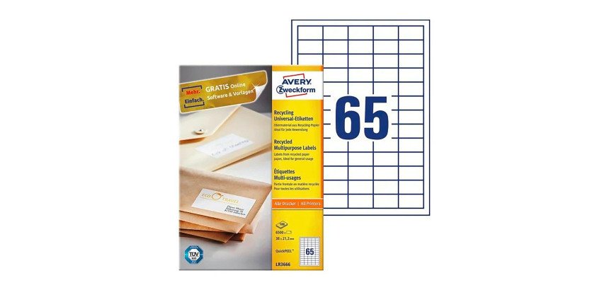 Etiquettes multi-usage recyclées Home Office