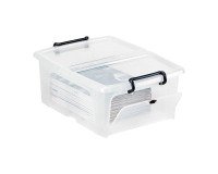 Boîte de rangement polypropylène 20L à ouverture frontale