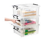 Boîte de rangement polypropylène 20L à ouverture frontale