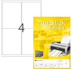 Etiquette universelle, 99,1 x 139 mm, blanc
