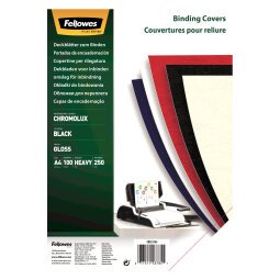 Cf 100 Copertine lucide Chromo A4 nero