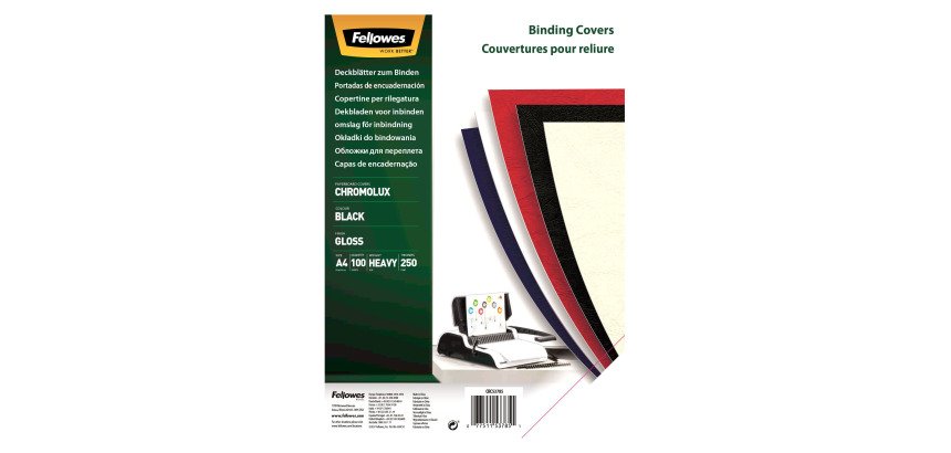 Cf 100 Copertine lucide Chromo A4 nero