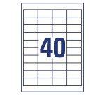 Etiquette Avery LR3657-10 48,5x25,4mm recyclé blanc 400 pièces