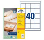 Etiquette Avery LR3657-10 48,5x25,4mm recyclé blanc 400 pièces