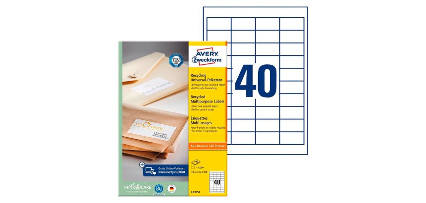 Étiquette multi-usage recyclée Home Office