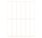 Multi-purpose label, 76 x 19 mm, white