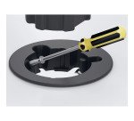 Prise electrique encastrable Versadot Cable diamètre 80 mm + 3 trous passe-câbles