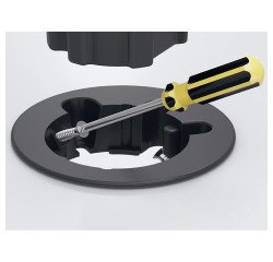 Prise electrique encastrable Versadot Cable diamètre 80 mm + 3 trous passe-câbles