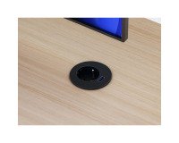 Prise électrique encastrable 60 mm avec bague adaptatrice 80 mm + port USB A